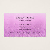 Parties scintillant violet Qr code moderne Logo ca (Dos)