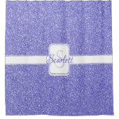 Parties scintillant violet rideau de douche person (Devant)