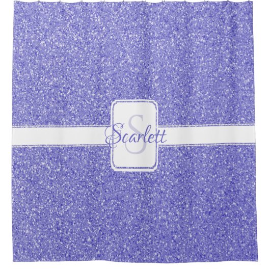 Parties scintillant violet rideau de douche person (Devant)