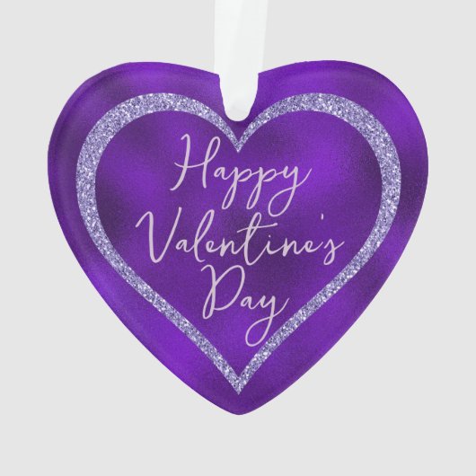 Parties scintillant violet Script romantique Saint (dos)