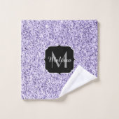 Parties scintillant violet ultra violet brillant M (Gant de toilette)