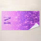 Parties scintillant violette (Serviette de bain)