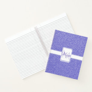 Parties scintillant violette Carnet personnalisé