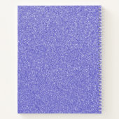 Parties scintillant violette Carnet personnalisé (Dos)