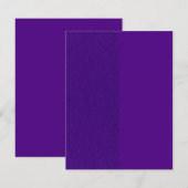 Parties scintillant violette & Cartes de notes pla (Devant / Derrière)