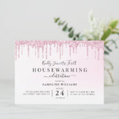 parties scintillant violette invitation (Debout devant)