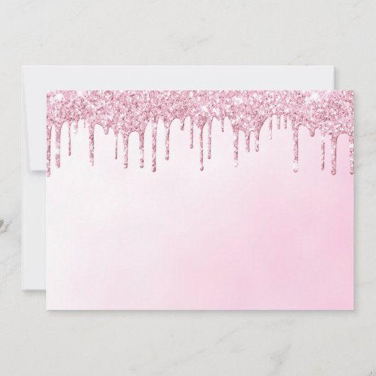 parties scintillant violette invitation (Dos)