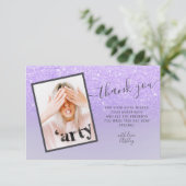 Parties scintillant violette lilas élégant merci S (Debout devant)