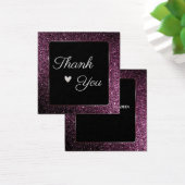 parties scintillant violette merci Carte de profil (Bureau)