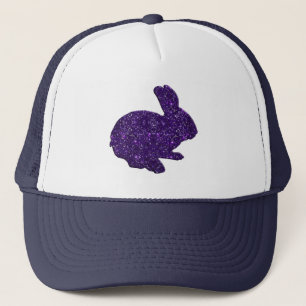 Parties scintillant violette Silhouette Casquette