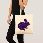 Parties scintillant violette Silhouette Sac fourre (Devant (produit))