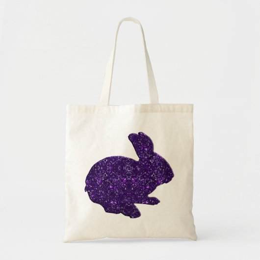 Parties scintillant violette Silhouette Sac fourre (Devant)