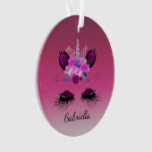 Parties scintillant Visage Unicorne Avec Eyelashes (devant)