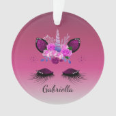 Parties scintillant Visage Unicorne Avec Eyelashes (devant)