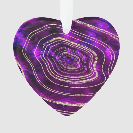 Parties scintillantes cosmiques d'or de cristaux (devant)