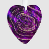 Parties scintillantes cosmiques d'or de cristaux (devant)