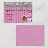 Parties scintillantes de carte de visite de (Devant / Derrière)