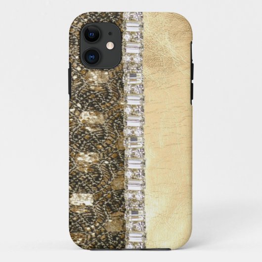 Parties scintillantes de perles et coque iphone (Dos)