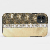Parties scintillantes de perles et coque iphone (Dos (Horizontal))