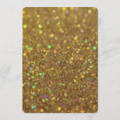 Parties scintillantes d'or du menu | de dîner (Dos)