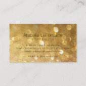 Parties scintillantes élégantes de carte de visite (Dos)
