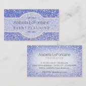 Parties scintillantes élégantes de carte de visite (Devant / Derrière)