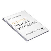 Parties scintillantes, poneys, et carnet de crème (Côté Droit)