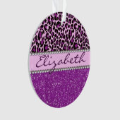 Parties scintillantes pourpres personnalisées (devant)