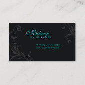 Parties scintillantes Teal de damassé de carte de (Dos)