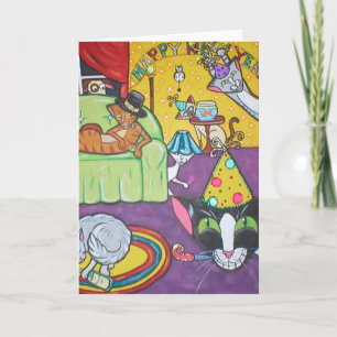 Partij aan! feestdagen kaart