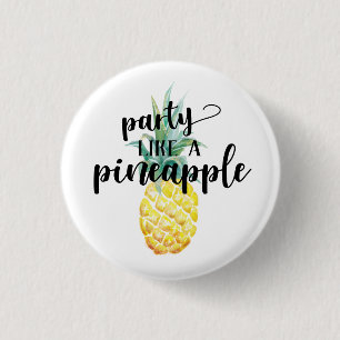 Partij als ananas Button