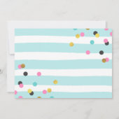 Partij als een anananasdaguitnodiging kaart (Achterkant)