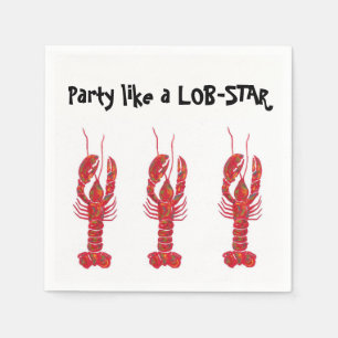 Partij als een Lob-ster Napkins Servetten