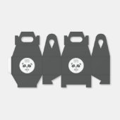 Partij als een panda felkleurige verjaardag bedankdoosjes (Uitgevouwen)