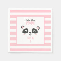 Partij als een panda felkleurige verjaardag