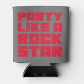 Partij als een Rockstar Blikjeskoeler (Voorkant)