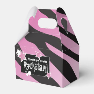 Partij als een Rockstar - Roze avor Box Bedankdoosjes