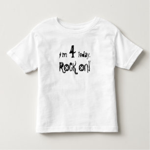 Partij als een rockster! kinder shirts