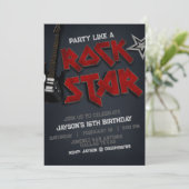 Partij als een Uitnodiging Rockstar (Staand voorkant)