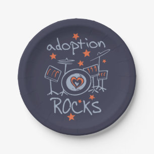Partij bij de Aanneming Rocks Papieren Bordje