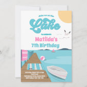 Partij bij de zomerwaterboot kaart (Voorkant)