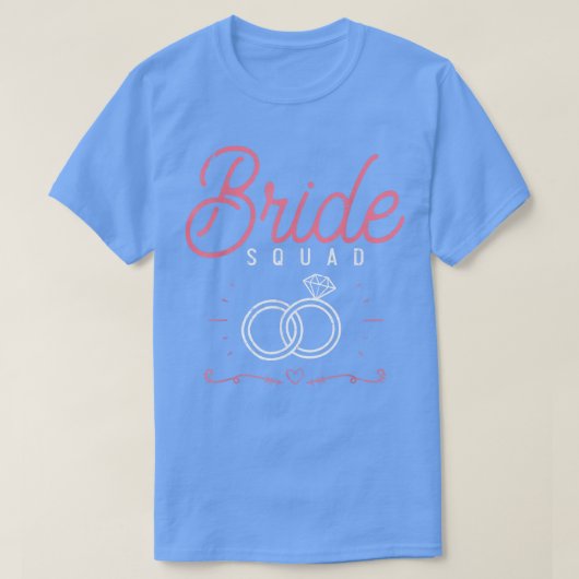 Partij bij het huwelijk Bride Squad Bachelorette T-shirt (Design voorkant)
