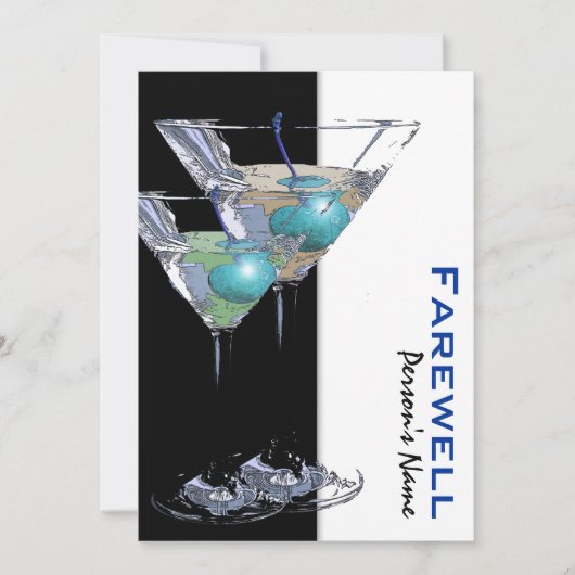 PARTIJ bij pensionering die afscheid neemt van afs Kaart (Voorkant)