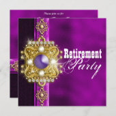 PARTIJ bij pensionering die afscheid neemt van afs Kaart (Voorkant / Achterkant)