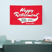 PARTIJ bij pensionering personaliseren Spandoek (Beurs)