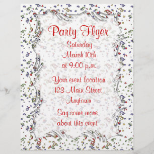 Partij Confetti Flyer