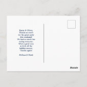 Partij Dank je | Kerst Llama met Snowflakes Briefkaart (Achterkant)