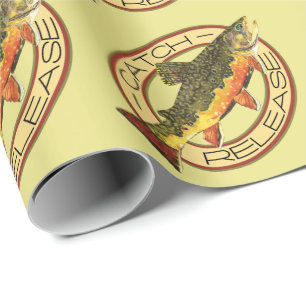 Partij die de vangst vrijgeeft cadeaupapier