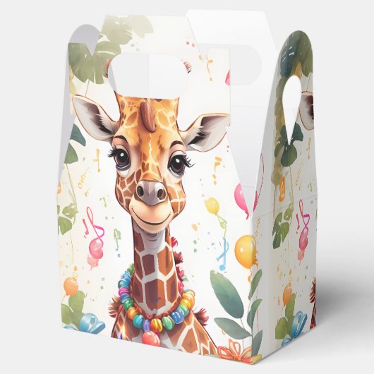 Partij Dier Giraffe v1 | Bedankdoosjes (Geopend)