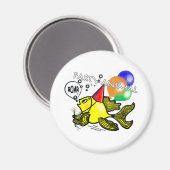 Partij Dierlijke Vis Magneet (Voorkant / Achterkant)